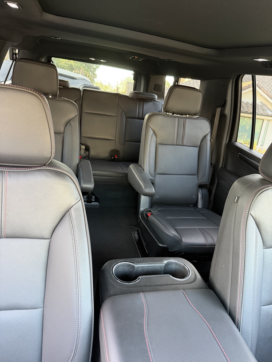 Interior cabin seating in the Velare Chauffeur Suburban